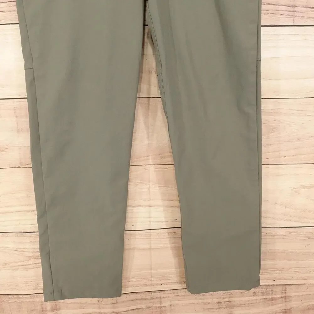 Lululemon ABC Pants Mens 31 Green Slim Fit Stretch Casual WARPSTREME
